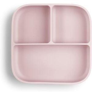 Teemi baby Silicone Divided Suction Plate | BPA-Free Non-Slip Design (Blush)